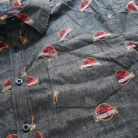 Jurassic Park Button Up Shirt
